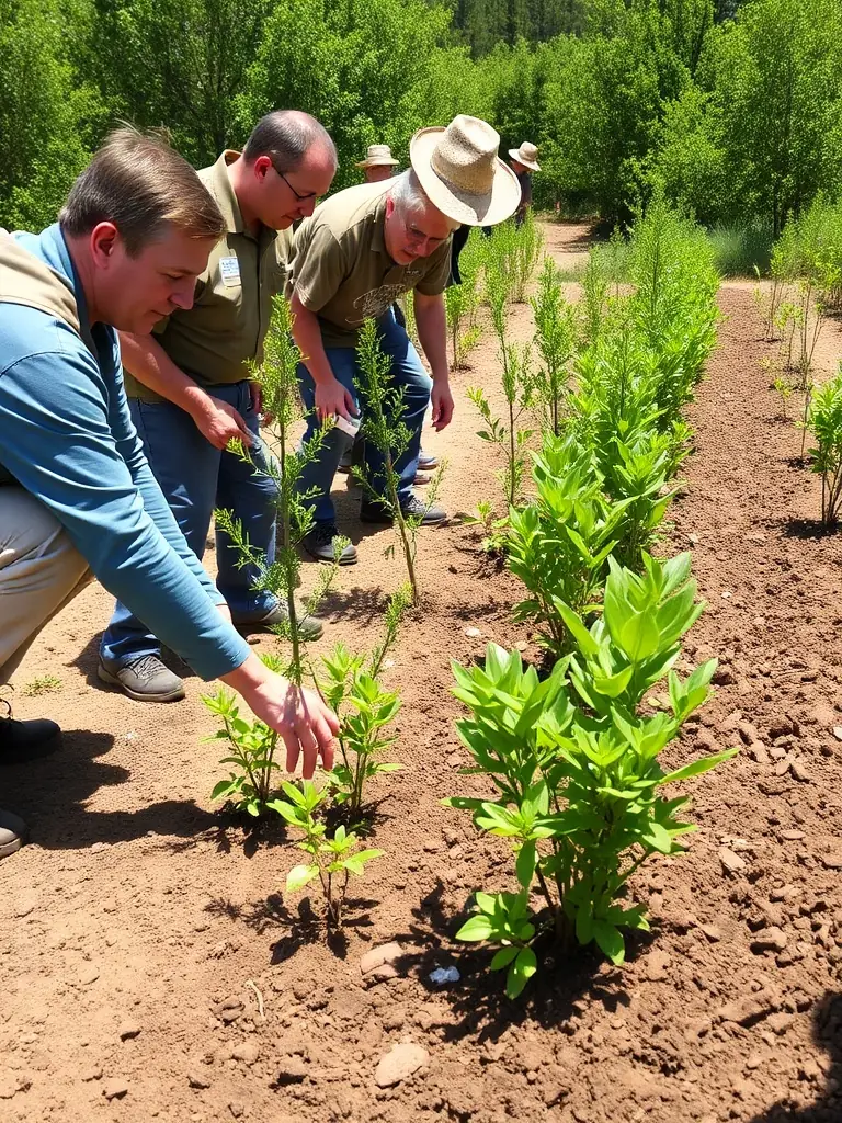 A diverse group of volunteers working together on a community project, such as building a trail or planting trees, illustrating the power of collective action and social impact through 15EME PARALLELE SPORT ORGANISATION.