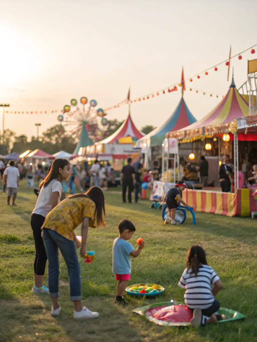 A vibrant scene from a local cultural festival organized by 15EME PARALLELE SPORT ORGANISATION, featuring traditional music, dance, and food stalls, capturing the essence of community celebration.